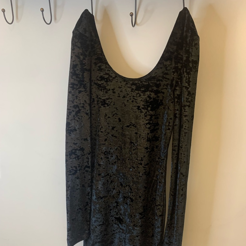 Free People velvet mini dress